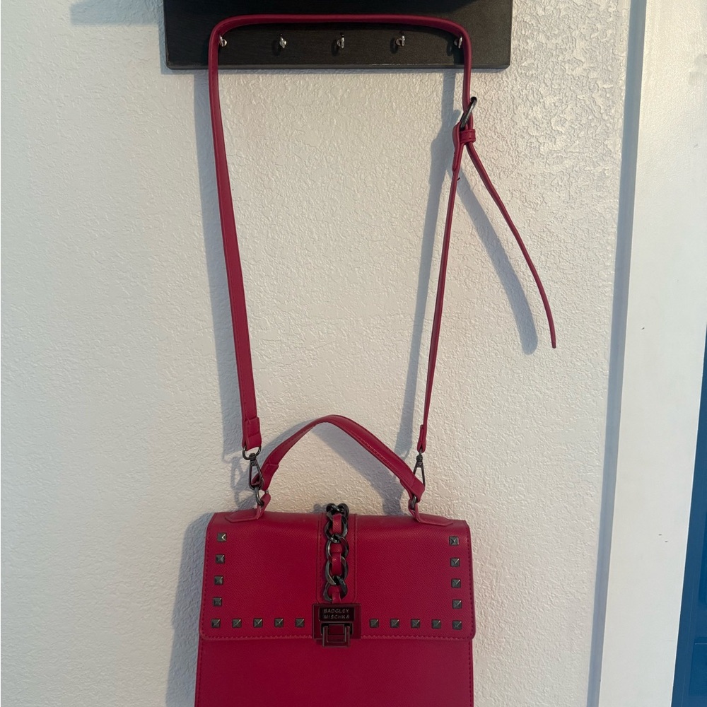 Badgley Mischka Vibrant Pink Crossbody Bag